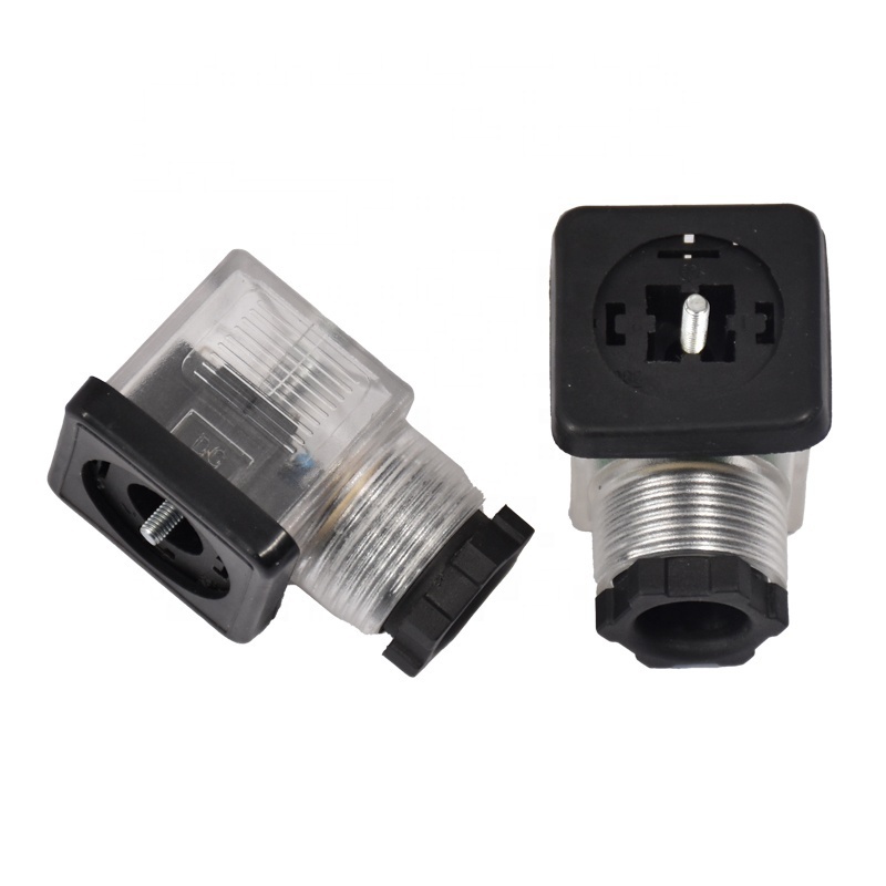 Equivalent Waterproof IP67/ip68 DIN 43650/EN175301 AC/DC Female Male Industrial A/B/C Type Electrical Solenoid Valve Connector