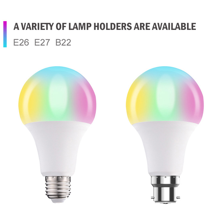 FXPOT Fast Delivery Most popular RGB Led Bulb Multi Color Light E27 5W 9W RGBW Led Smart Bulb