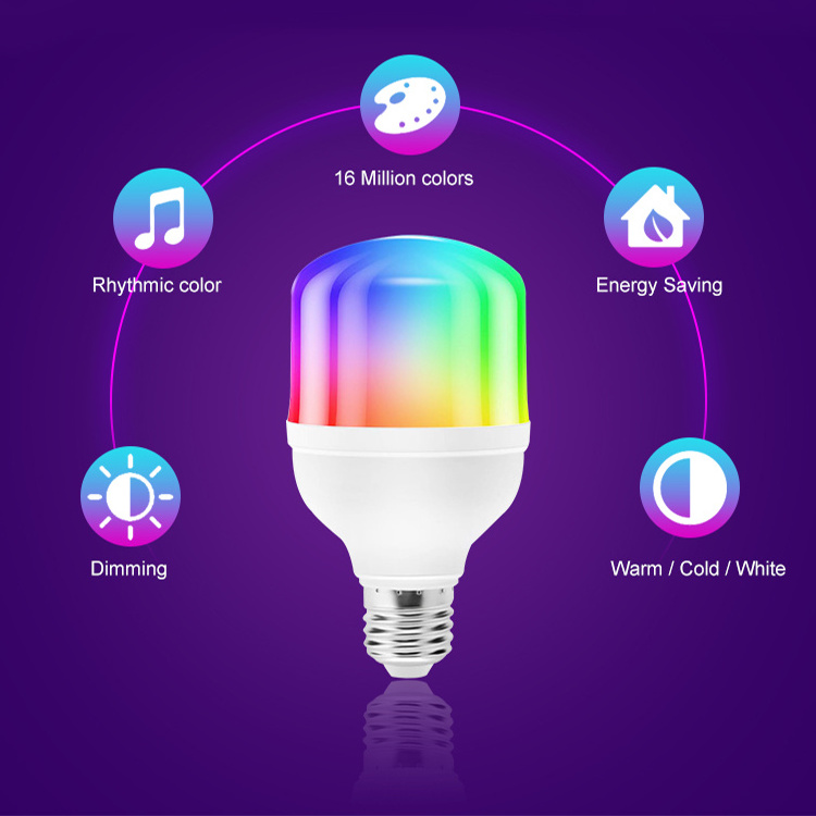 Fxpot Smart Led Light Low Price  Home Bulb RGB Dimming 9w 12w 15w Remote Control E27 Led Bulb