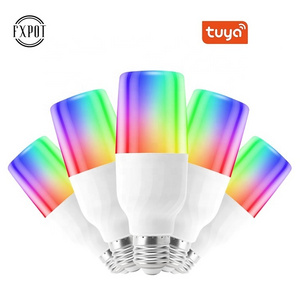 TUYA APP Alexa Lamp Google Home Smart Control RGB Dimming B22 E26 E27 9W 10w 12w 15w Led wireless WIFI Light Bulb Smart