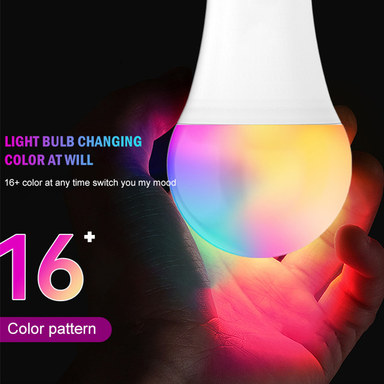 FXPOT Smart Led Light Cheap Remote Control E26 E27 B22 3W Color Changing Colorful RGB Led Light Smart Bulb