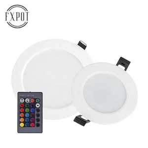 FXPOT  Smart Led Downlight Promotional Price 4 inch Recessed 10W RGB Colors Changing Remote Control Led Smart Downlight