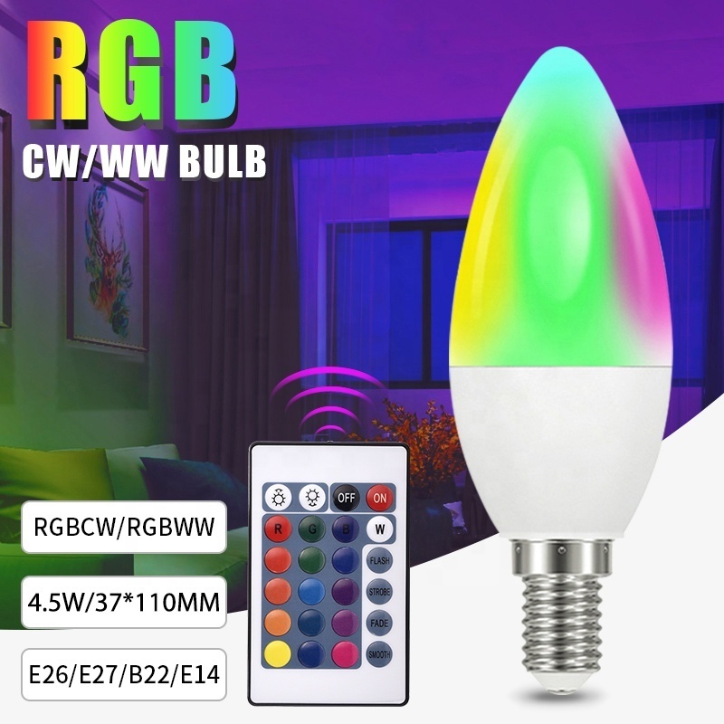 FXPOT Smart Led Light High Quality Wholesale Bedroom Living Room Remote Control RGB Dimming LED Light E27 Smart Bulb