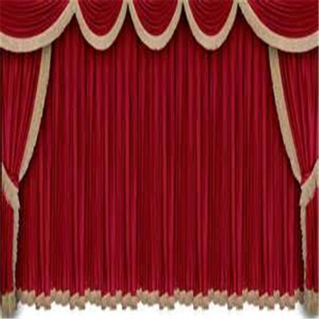 Custom ready made velvet fire retardant stage theater curtains