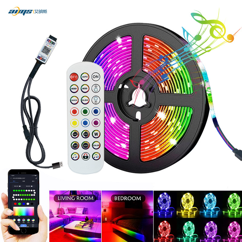 USB 5V Flexible Lighting Set  Led Strips 5050 Smd Streifen Licht TV Backlight Kit RGB Smart Led Strip Lights For Home Decoration