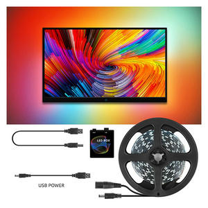 Tuya Wifi Smart TV Ambient Light Kit 4K HDMI Sync Led Back Light PC Screen Lighting Voice Control With Alexa Google Assistant