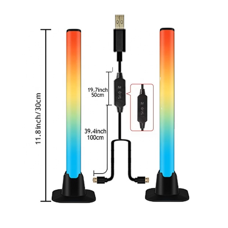 USB Led Light Bar Holiday Decor Gaming Table Lamp RGB 5V APP Control Remote Led Strip for Home Decor