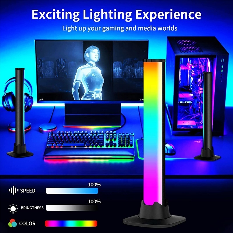 USB Led Light Bar Holiday Decor Gaming Table Lamp RGB 5V APP Control Remote Led Strip for Home Decor