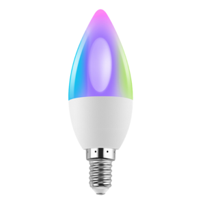 FXPOT Smart Led Light Dimmable RGB CCT Color Change Bulb Remote Control E27 E26 E14 B22 Smart Candle Light Led Bulb