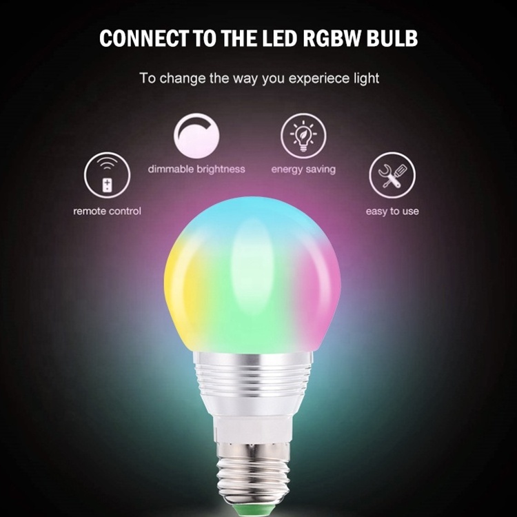 FXPOT Smart Led light Home Decor Indoor Bedroom Lights Remote Control Smart Bulb E27 B22 GU10 5W RGB LED Light Bulb