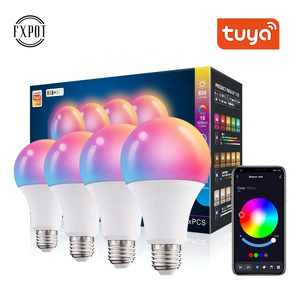 Home LED Lighting Dimmable Tuya RGB Lamp Bluetooth Bombilla Inteligente Alexa Homekit Smart Light Bulb Wifi