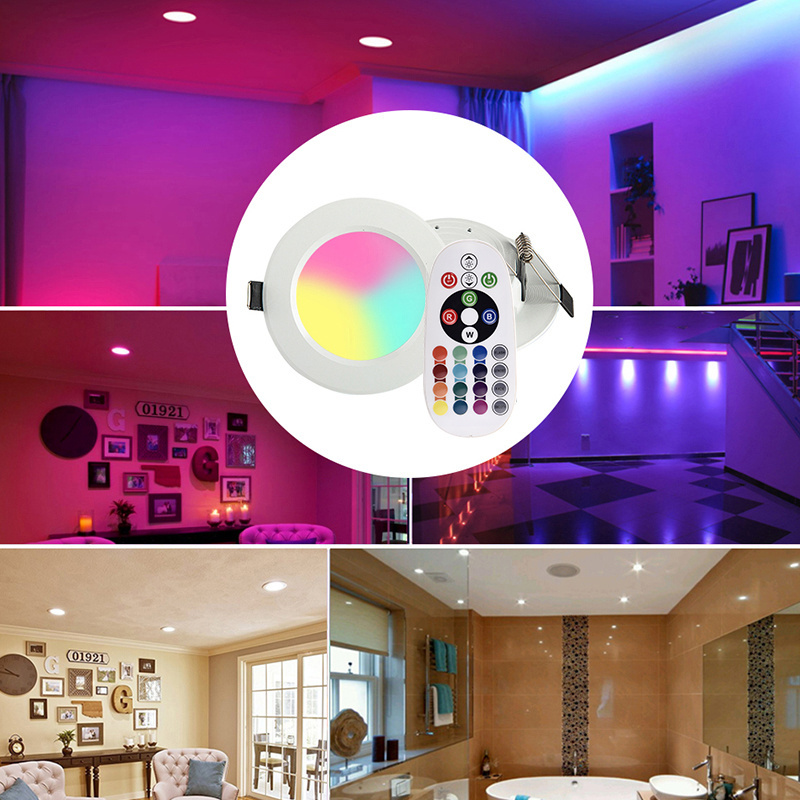 FXPOT Smart Led Downlight Spot Goods 10W 4 Inch Control Dimmable Multicolor Remote Smart Ceiling Led Downlight