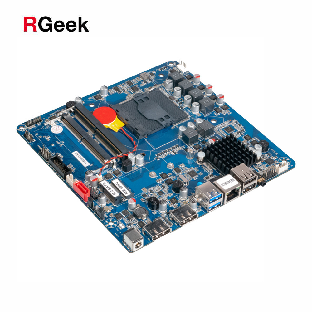 RGeek Custom AMD Slim Mini ITX AM4 Motherboard AMD with DP Dual DDR4 M.2