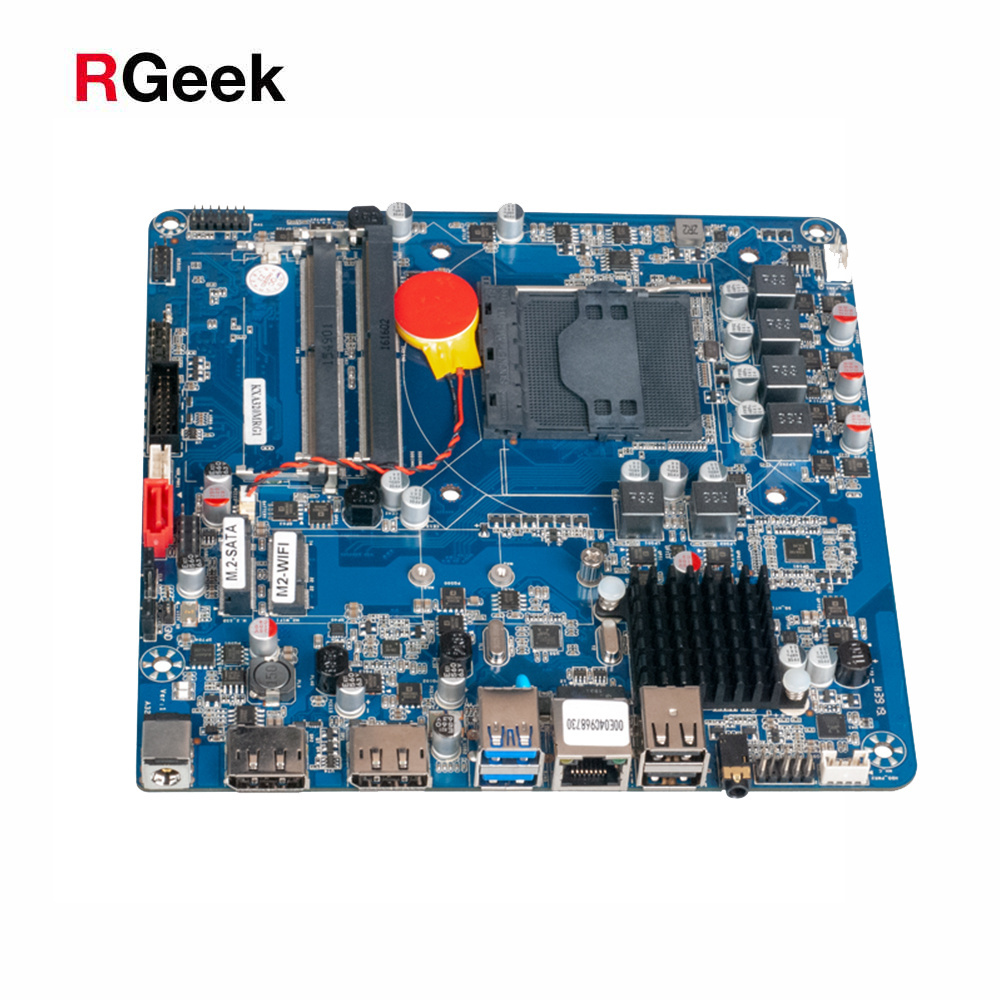 RGeek Custom AMD Slim Mini ITX AM4 Motherboard AMD with DP Dual DDR4 M.2