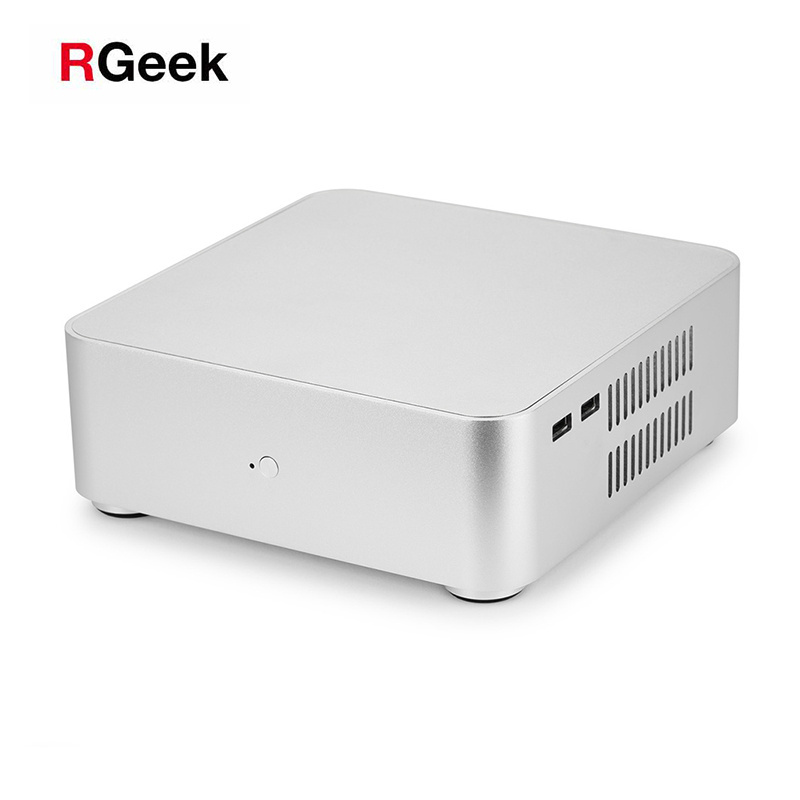 RGeek L65 Custom Mini ITX PC Case Aluminium Cases Desktop Chassis Mini PC Case