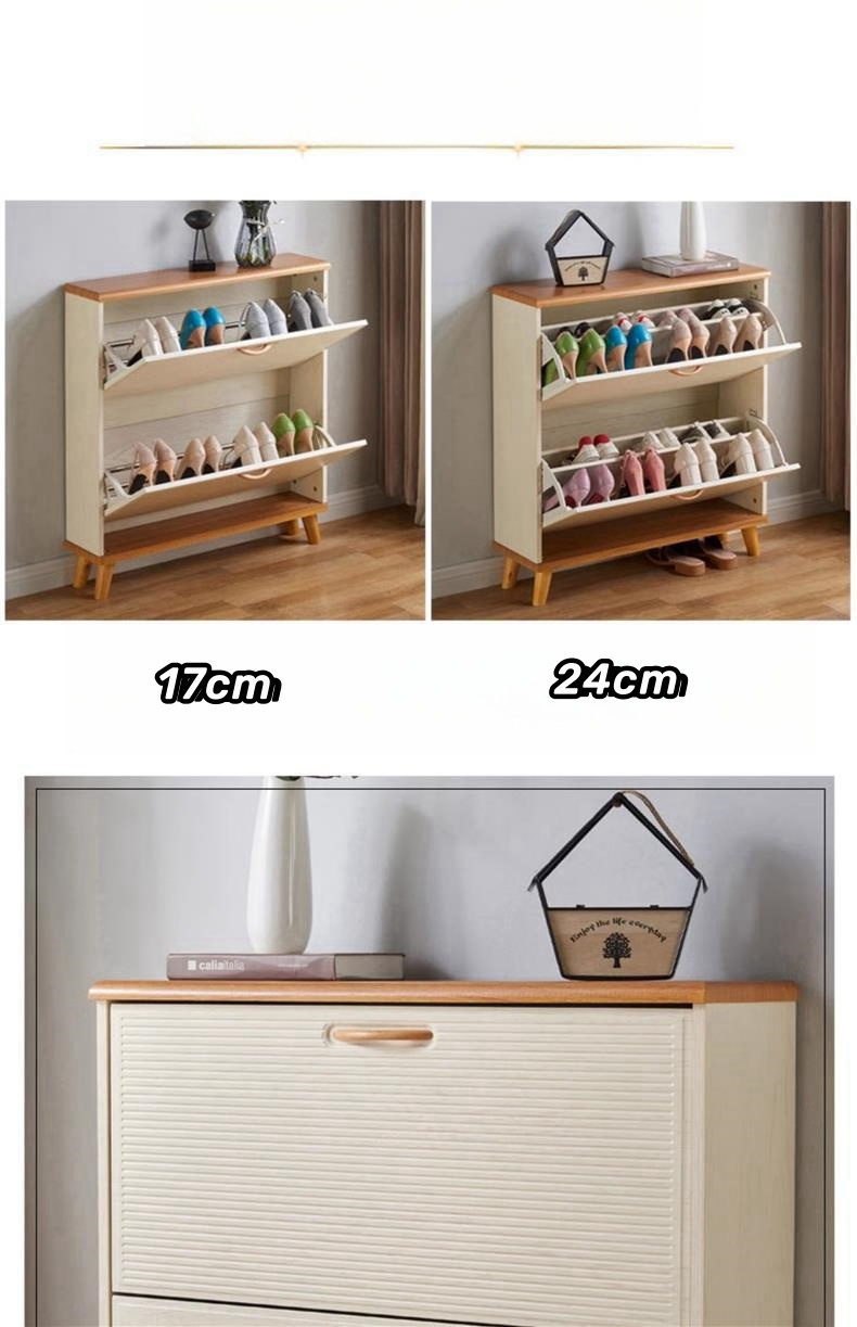 Thin Shoe Organizer Cabinet Simple Wooden Shoe Rack Entry Way Shoe Storage Cabinet  for Home Hot sale Living Room Furniture