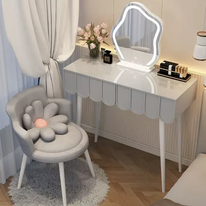 Cream Wind Bedroom Bresser Locker Integrated Modern Simple Makeup table Small Master Bedroom Network Red Makeup Table