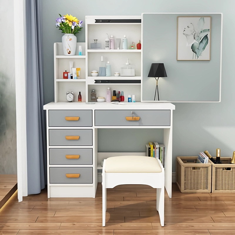 Bedroom dressing table with shelves and drawers makeup table multi functional dressing tables furniture sets bedroom