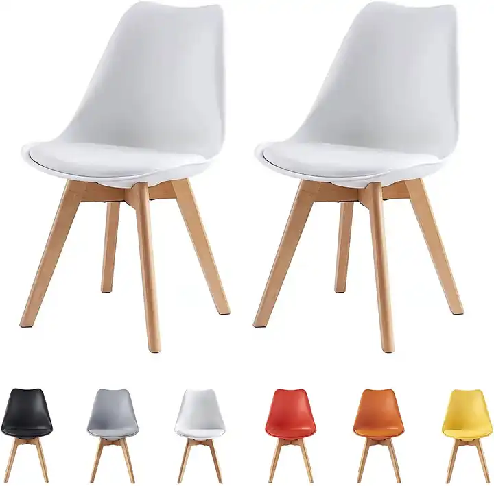 Factory sale plastic white dining chair modern style furniture steel modern dining room chairs