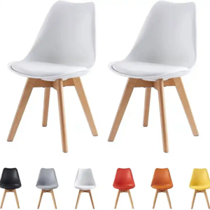 Factory sale plastic white dining chair modern style furniture steel modern dining room chairs