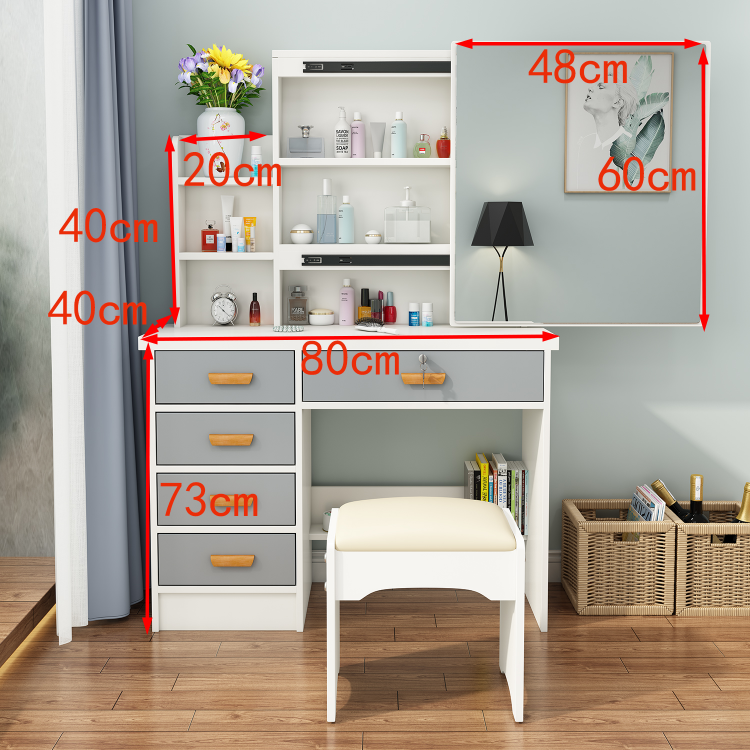 Bedroom dressing table with shelves and drawers makeup table multi functional dressing tables furniture sets bedroom