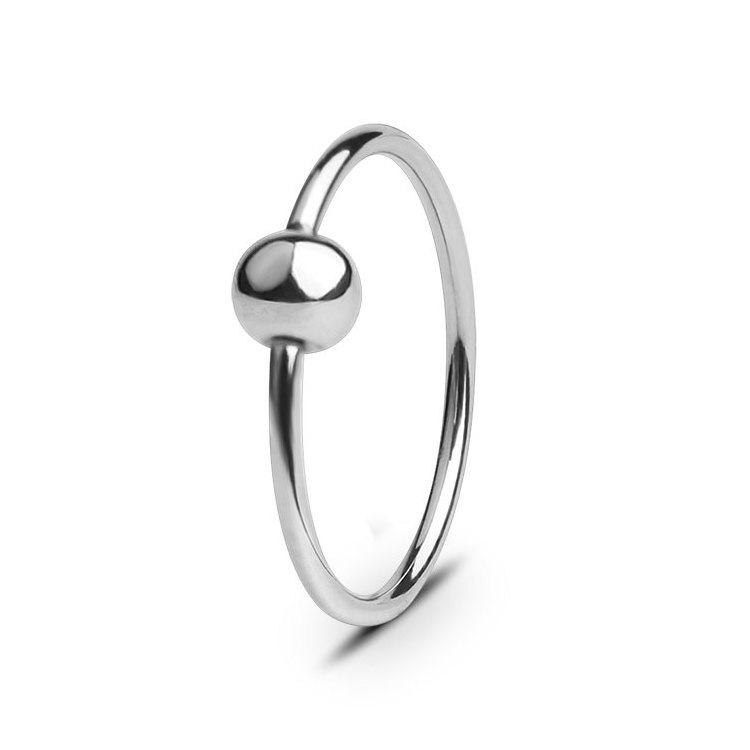 14G Stainless Steel Ball Closure Ring Captive Bead Nose Hoop Rings