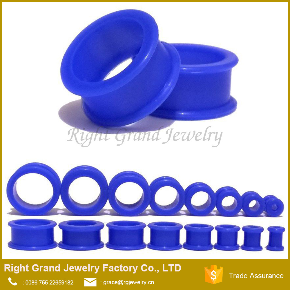 Silicone Stretching Gauges Stretcher Expander Body Piercing Jewelry Ear Plug Earlets Expander