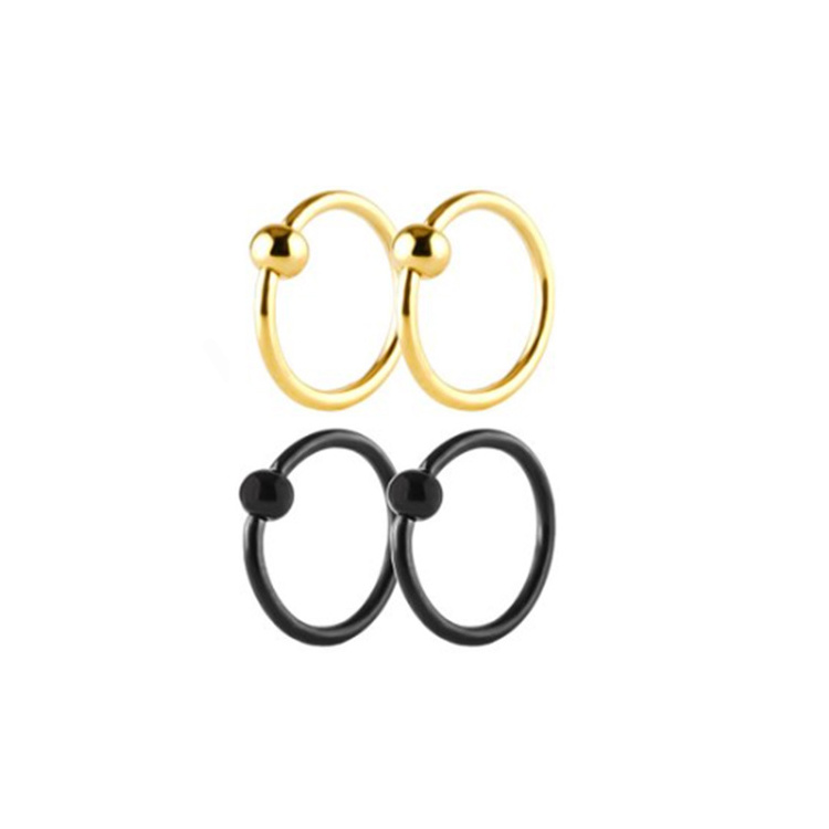 Stainless Steel Ball Closure Captive Bead Ring Nose Rings