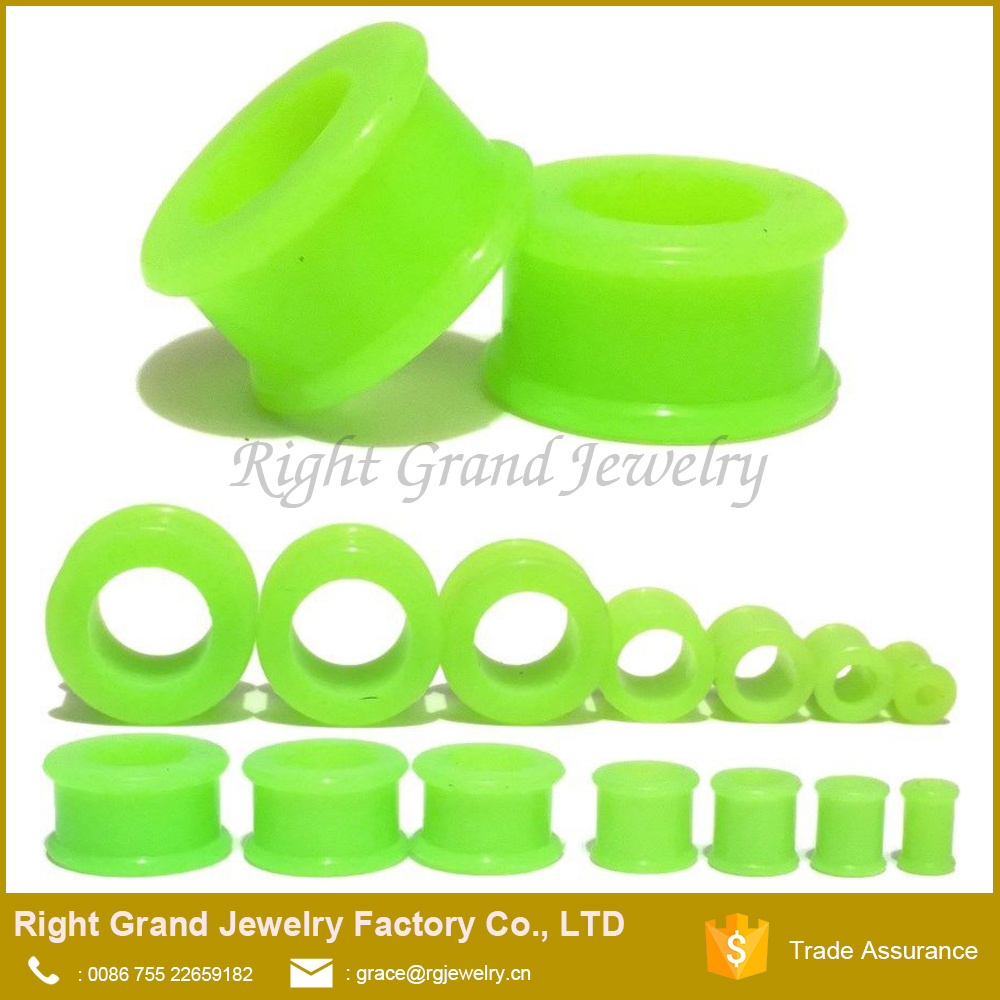 Silicone Stretching Gauges Stretcher Expander Body Piercing Jewelry Ear Plug Earlets Expander