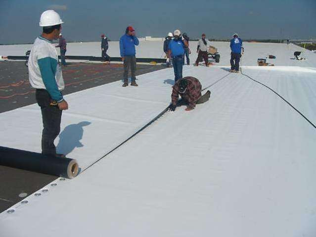 Reinforced flexible PVC roofing waterproofing sheet membrane