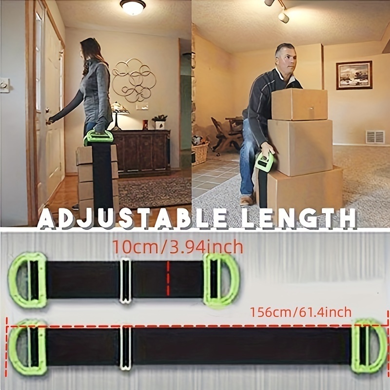 Adjustable Lifting Moving Straps Furniture Moving Straps Adjustable Moving and Lifting Non-slip Straps for Furniture Carrying,