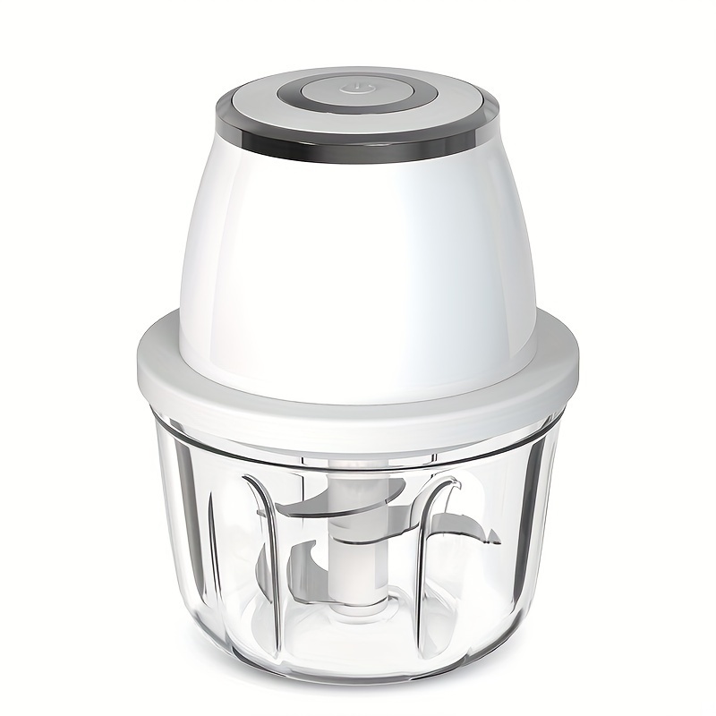 Powerful 304 Stainless Steel Portable Electric Food Chopper & Processor - 350ML Mini USB Wireless Handheld Garlic Slicer