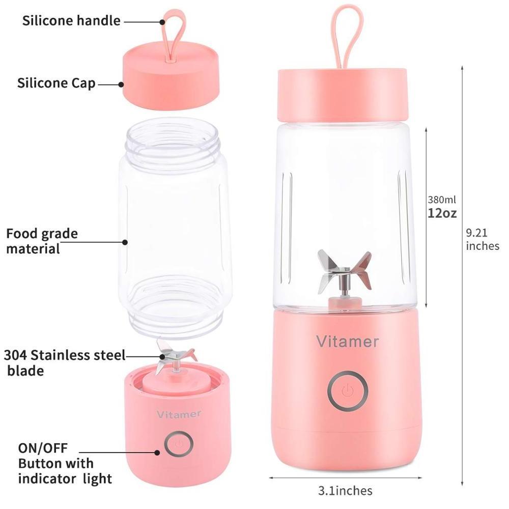 350ml vitamer mini blenders smooth rechargeable mixer cup and fruit personal electric usb portable hand juicer blender