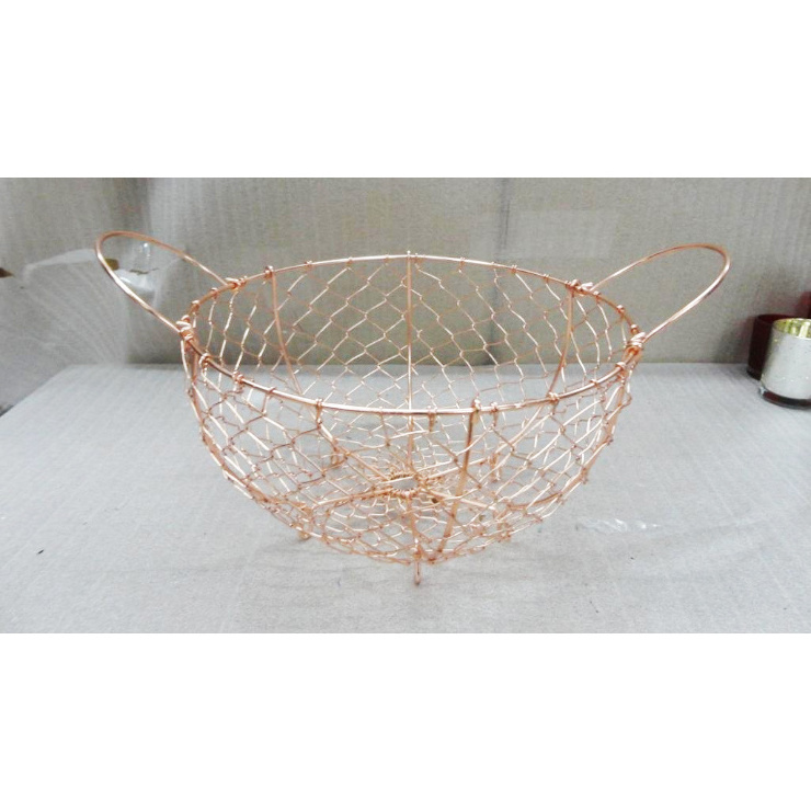 Fish Shape Wire Basket with Fish Tail Premium Quality Laundry Storage Basket Best Selling Food Fruit Vegetable Storage Basket