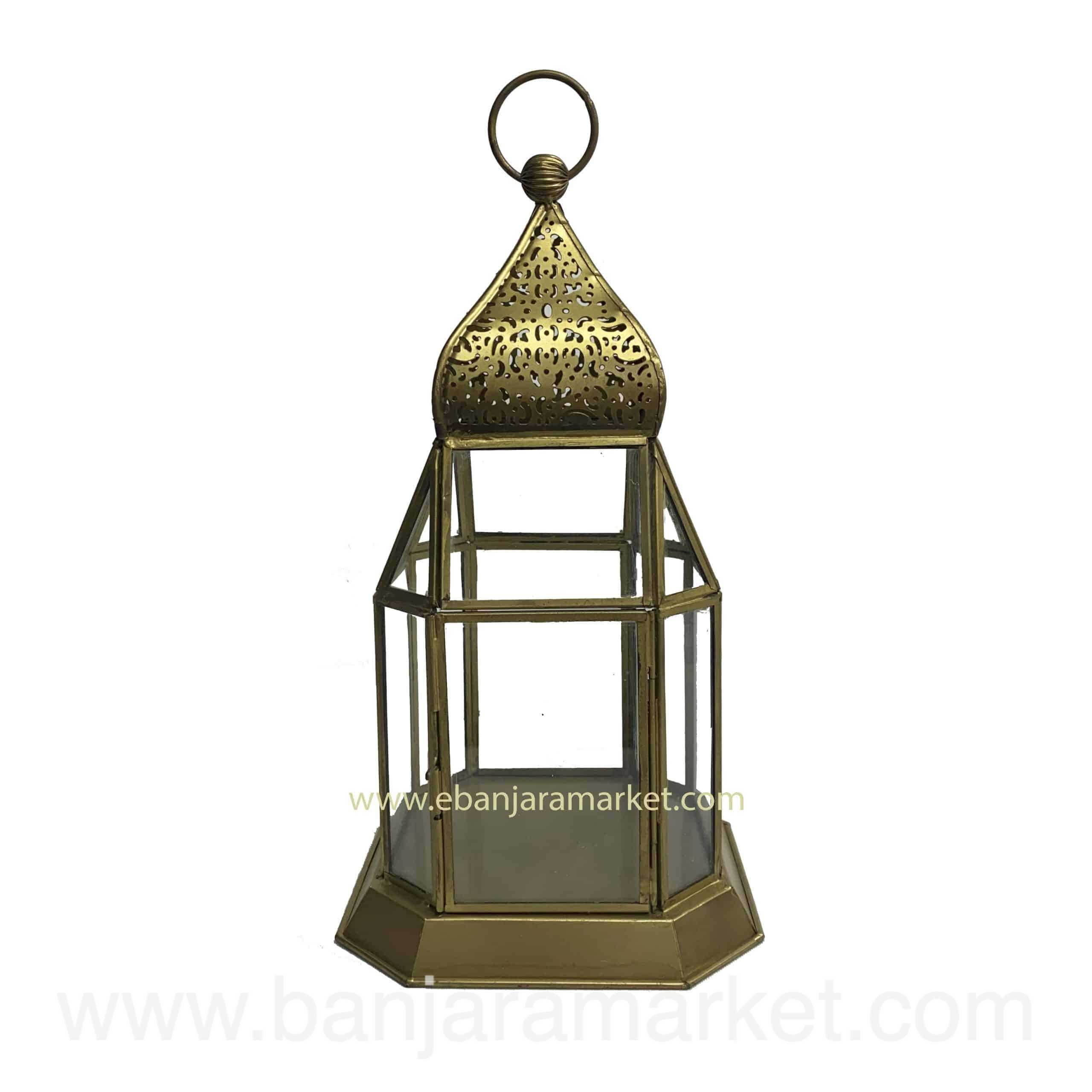 Modern Hanging Interior Lantern & Tea Lights Black Colour Iron Frame With Out Glass Candle Holder Lantern with