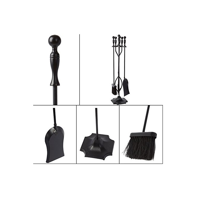 Fireside Companion Set Fire Companion Sets Include Stand Brush Tongs Poker and Shovel Wood Burner Set Fireside Tools Accessories