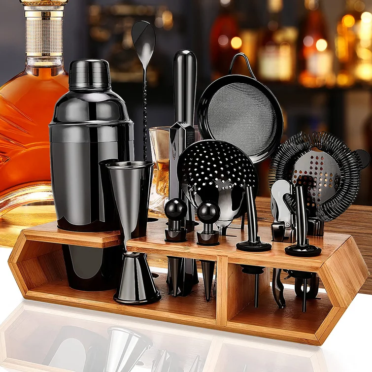 Kitchen & Tabletop Shaker Set Measuring Jigger Stainless Steel Martini Bartender Kit With All Bar Accessories Sets Tools