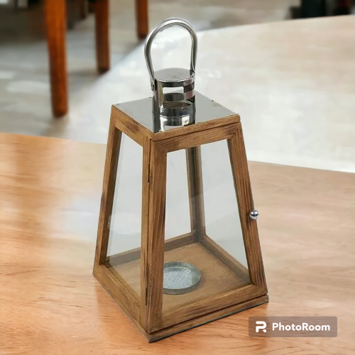 Premium Quality Lantern with Glass for Candle Holder Tealight Set of 2 Pcs for Home Indoor Outdoor Garden Floor Decoration