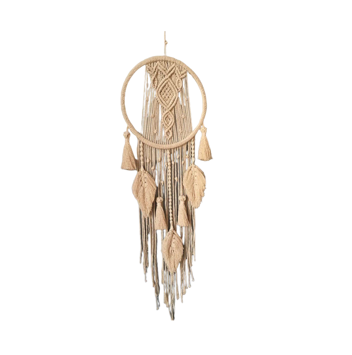 Fancy Design Mini Macrame Woven Wall Hanging Angel Wings Dream Catcher Tapestry Hogar Home Accessories Decor