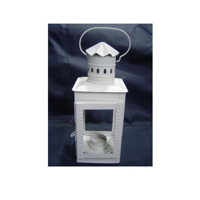 Hot Selling Iron Lantern Metal garden Lanterns white candle lantern wrought Iron candle holders