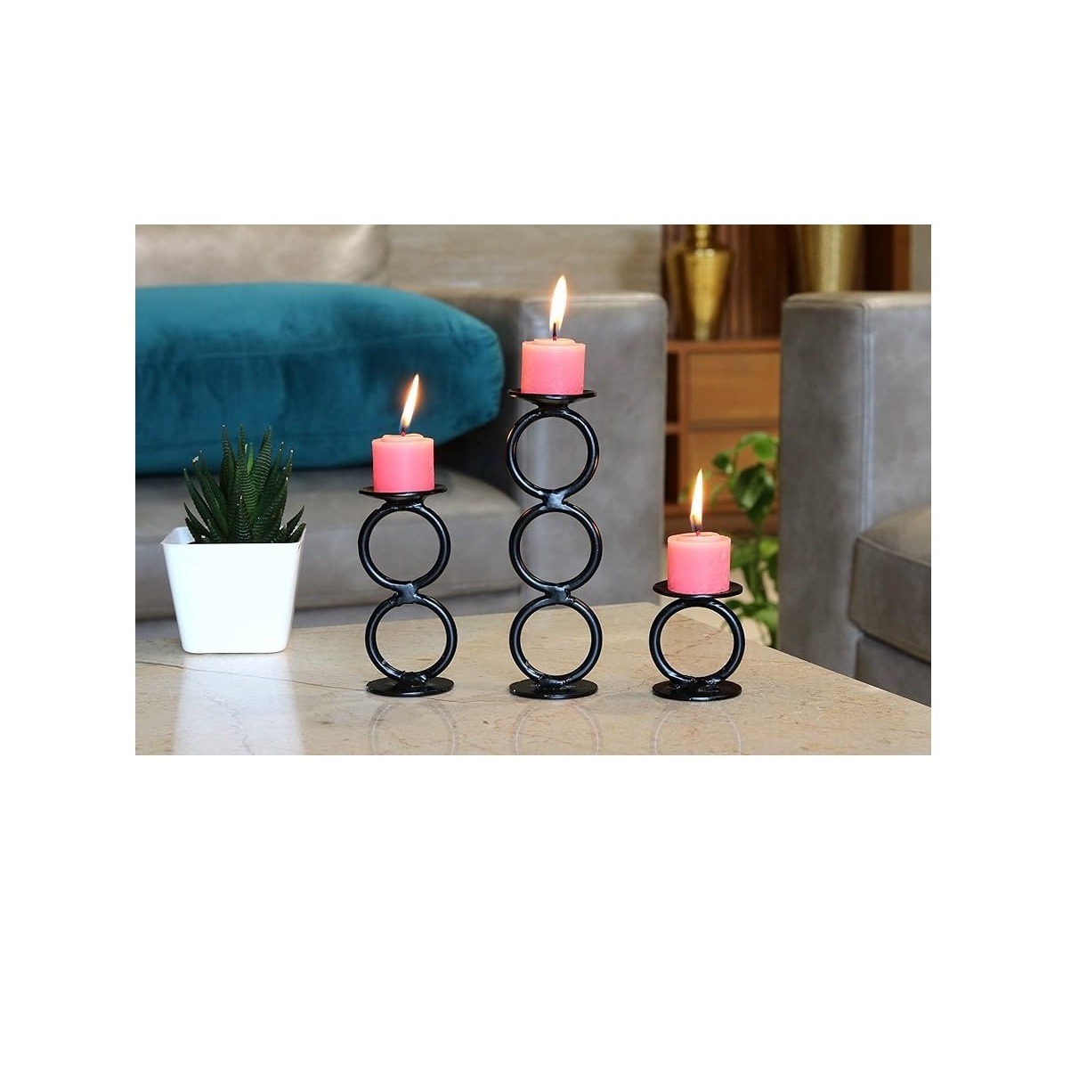 Nordic Glass Taper Candle Holders Room Home Decor Living Romantic Candlestick Holder Wedding Birthday Dinner Decoration