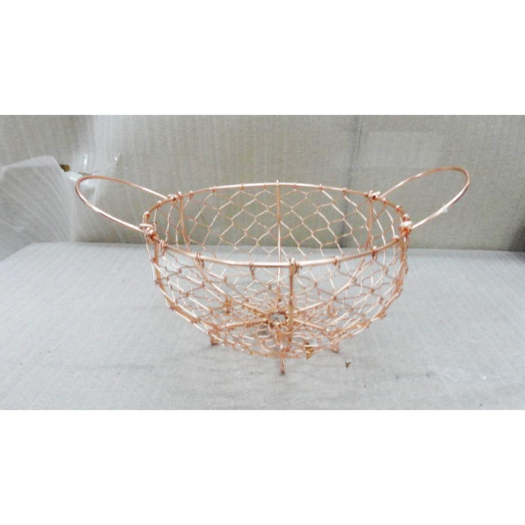 Fish Shape Wire Basket with Fish Tail Premium Quality Laundry Storage Basket Best Selling Food Fruit Vegetable Storage Basket