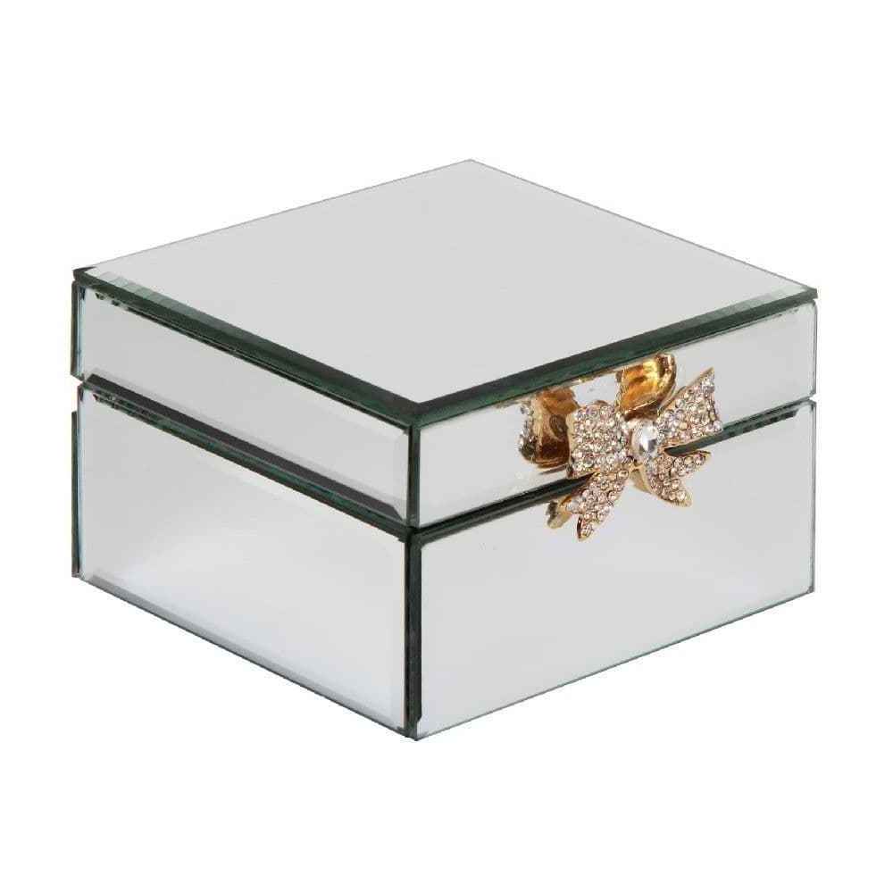 Manufacturer Supplies Rose gold glass Vases ring jewelry box gifts copper decorative metal pyramid trinket storage box