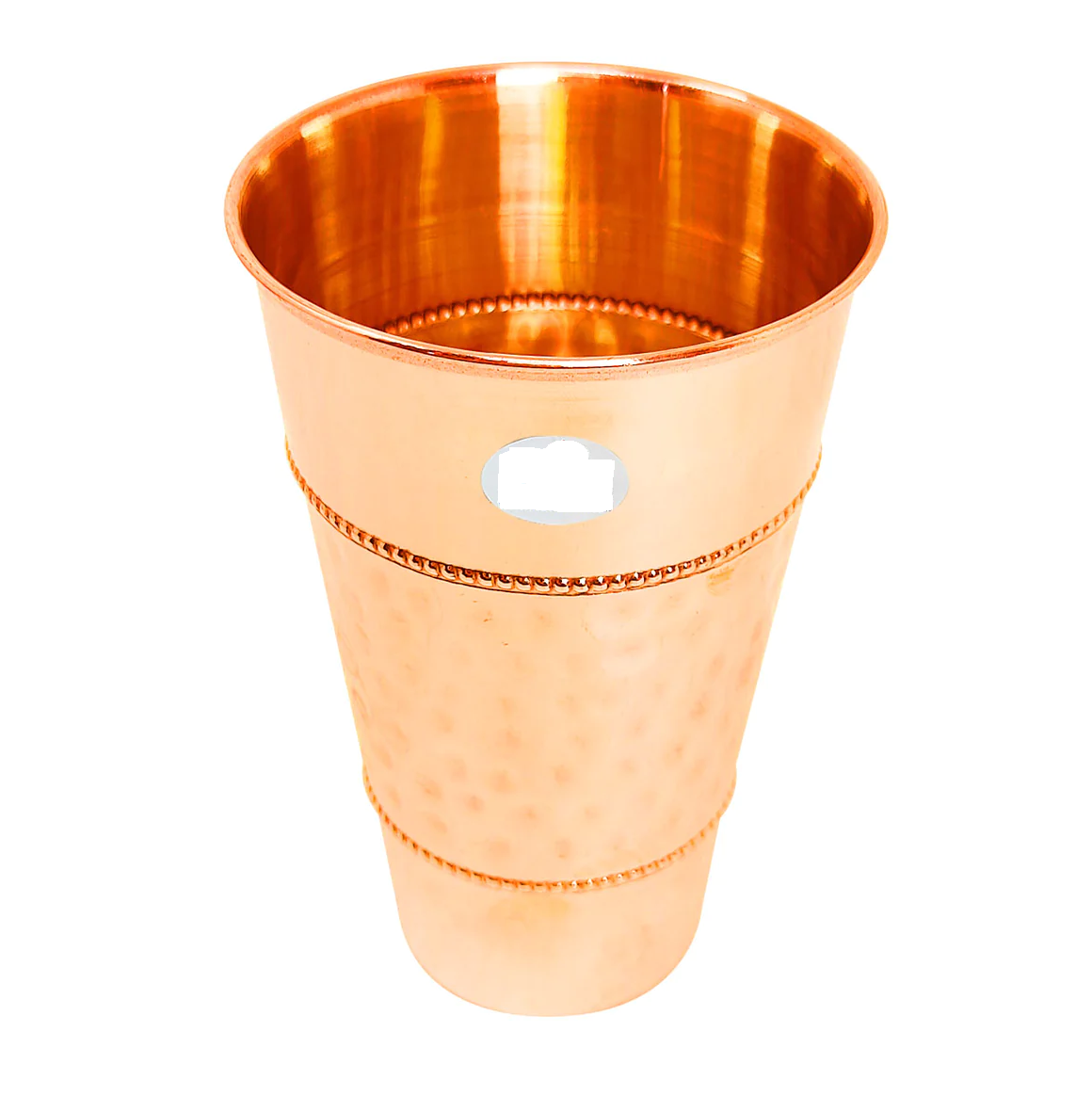 Indian Art Villa Copper Glass Drinking Glass And Cup Metal Pure Copper Glass Tumbler Hammered Design Drink Ware