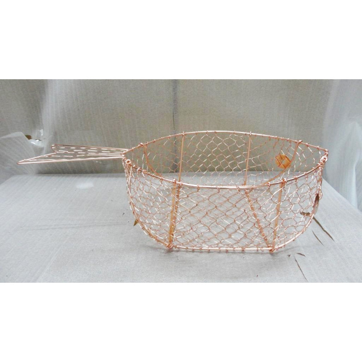 Fish Shape Wire Basket with Fish Tail Premium Quality Laundry Storage Basket Best Selling Food Fruit Vegetable Storage Basket