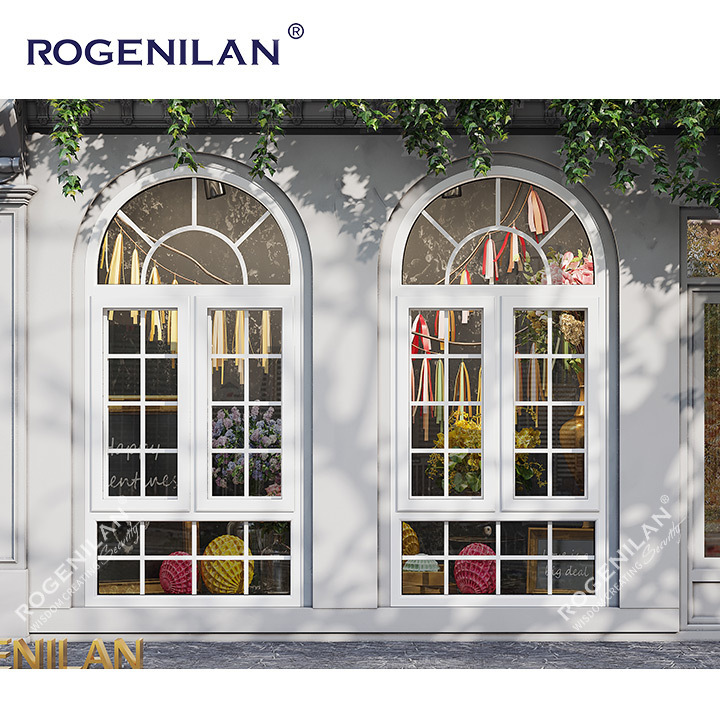 Rogenilan Casement Designs Arched Half Round Windows Aluminum Arched Casement Window