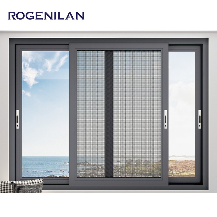 Rogenilan Contemporary sliding windows sliding glass office reception windows sliding windows with mosquito net