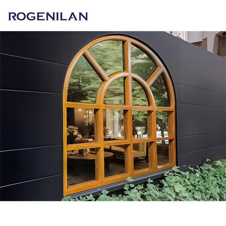 Rogenilan Casement Designs Arched Half Round Windows Aluminum Arched Casement Window