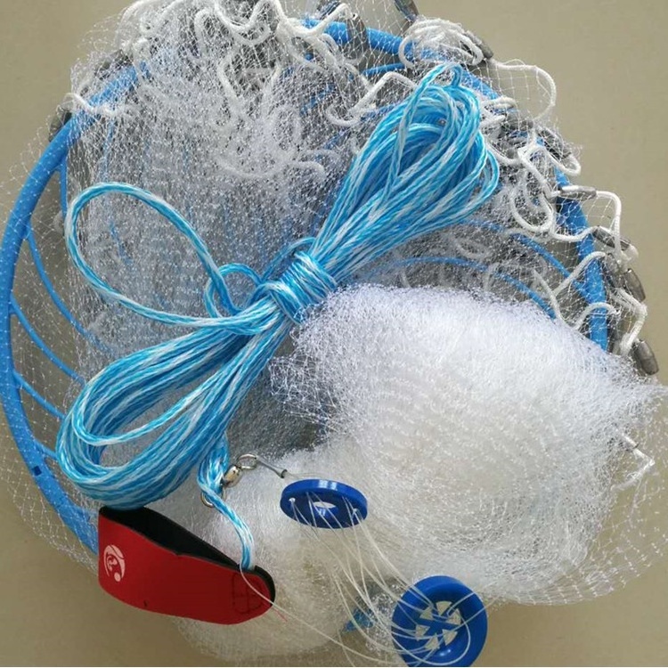 steel chain Hand Throwing  Net Casting Fishing Net