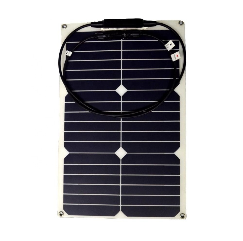 20W flexible sunpower semi-flexible solar panel for boats yacht